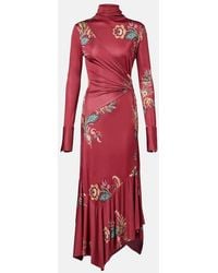 Etro - Printed Midi Dress - Lyst