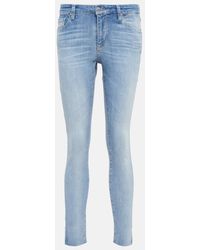 AG Jeans - Jeans ajustados con bajo dividido - Lyst