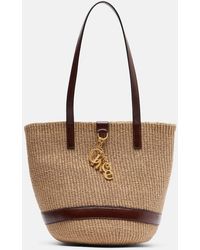 Chloé - Medium Leather-Trimmed Basket Bag - Lyst