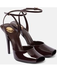 Saint Laurent - Sandalen La Scandale 110 Aus Lackleder - Lyst