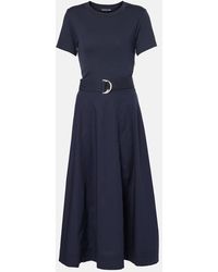 Veronica Beard - Midikleid Facia Mixed-Media - Lyst