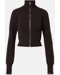 Extreme Cashmere - N°302 Lemon Cashmere-Blend Zip-Up Cardigan - Lyst