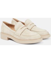 Gianvito Rossi - Harris Suede Loafers - Lyst