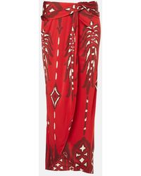 Johanna Ortiz - Gonna Midi Con Stampa - Lyst