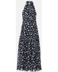 Veronica Beard - Brock Halterneck Silk Midi Dress - Lyst