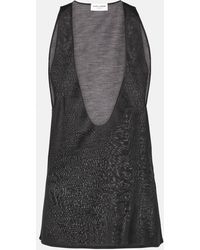 Saint Laurent - Silk Tank Top - Lyst