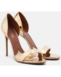 Paris Texas - Vera Mirrored Leather Sandals - Lyst