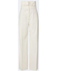 Rohe - High-Rise Wide-Leg Virgin Wool Pants - Lyst
