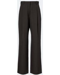 The Row - Lowe Virgin Wool Wide-Leg Pants - Lyst
