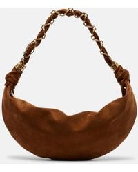 Saint Laurent - Amalia Small Suede Shoulder Bag - Lyst