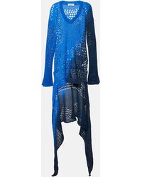 The Attico - Robe en crochet de coton imprime - Lyst