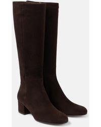 Gianvito Rossi - 45 Suede Knee-High Boots - Lyst