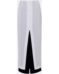 The Row - Iphora Layered Cotton Maxi Skirt - Lyst