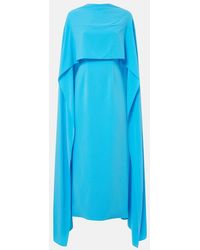 ROKSANDA - Elina Cape-Effect Crepe Midi Dress - Lyst