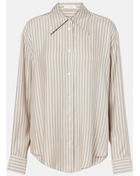 The Row - Camisa Parave De Seda A Rayas - Lyst