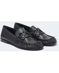 Loewe - Loafers Double L Aus Leder - Lyst