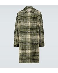 Marni Cappotto a quadri in misto lana, cotone e mohair - Verde