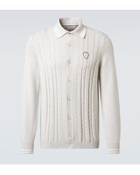 Brunello Cucinelli - Cable-Knit Cotton Cardigan - Lyst