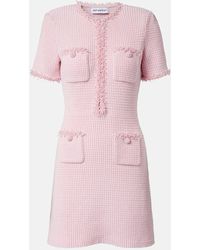Self-Portrait - Verziertes Minikleid Aus Strick - Lyst