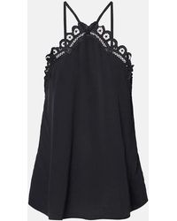 Isabel Marant - Elva Embroidered Crepe Top - Lyst