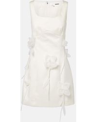 ROTATE BIRGER CHRISTENSEN - Bridal Floral-Applique Minidress - Lyst