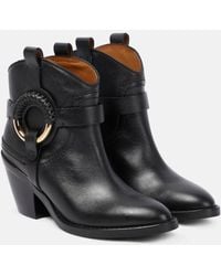 See By Chloé - Hanna Leather Cowboy Boot - Lyst