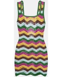 Bananhot - Lindsay Striped Crochet Minidress - Lyst