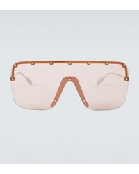 Gucci Mask-frame Sunglasses - Natural