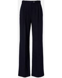 The Row - Virgil Wool Gabardine Wide-Leg Pants - Lyst