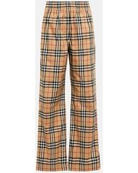 Burberry - Pantaloni in cotone Vintage Check - Lyst