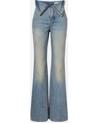 McQueen - High-Rise Wide-Leg Jeans - Lyst
