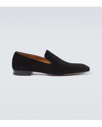 Christian Louboutin - Dandelion Flat Veau Velour Loafers - Lyst