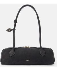 Alaïa - Le Teckel Medium Suede Shoulder Bag - Lyst