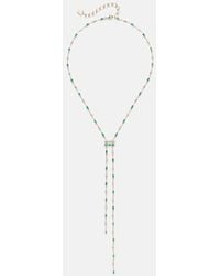 SHAY - Cascade Y 18Kt Necklace With Emeralds And Diamonds - Lyst
