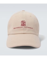 Brunello Cucinelli - Logo Cotton Canvas Baseball Cap - Lyst