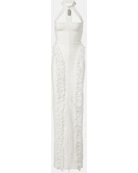 Self-Portrait - X Christopher Kane Lace-Trimmed Maxi Dress - Lyst