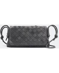 Bottega Veneta - Notturno Mini Suede Crossbody Bag - Lyst