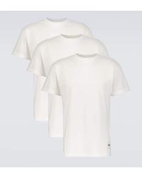 Jil Sander - Set di 3 T-shirt in cotone - Lyst