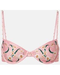 Agua Bendita - Magdalena Floral Bikini Top - Lyst