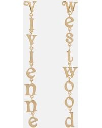 Vivienne Westwood - Raimunda Logo Drop Earrings - Lyst
