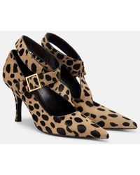 KHAITE - Sloan 85 Animal-Print Calf Hair Pumps - Lyst
