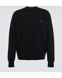 Acne Studios - Pullover Face aus Wolle - Lyst