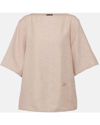 Loro Piana - Linen And Wool-blend Top - Lyst