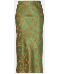 Dries Van Noten - Floral Jacquard Midi Skirt - Lyst