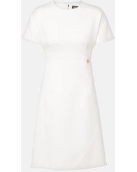 Dolce & Gabbana - Dg Distressed Wool-Blend Tweed Minidress - Lyst