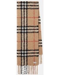Burberry - Check Alpaca And Wool-Blend Scarf - Lyst