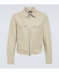 Tom Ford - Brushed Cotton Blouson Jacket - Lyst