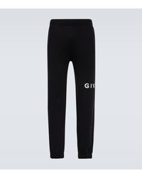 Givenchy - Archetype Logo Cotton Jersey Sweatpants - Lyst