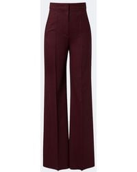 Max Mara - Wool-Blend Wide-Leg Pants - Lyst