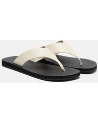 The Row - Dune Classic Leather Thong Sandals - Lyst